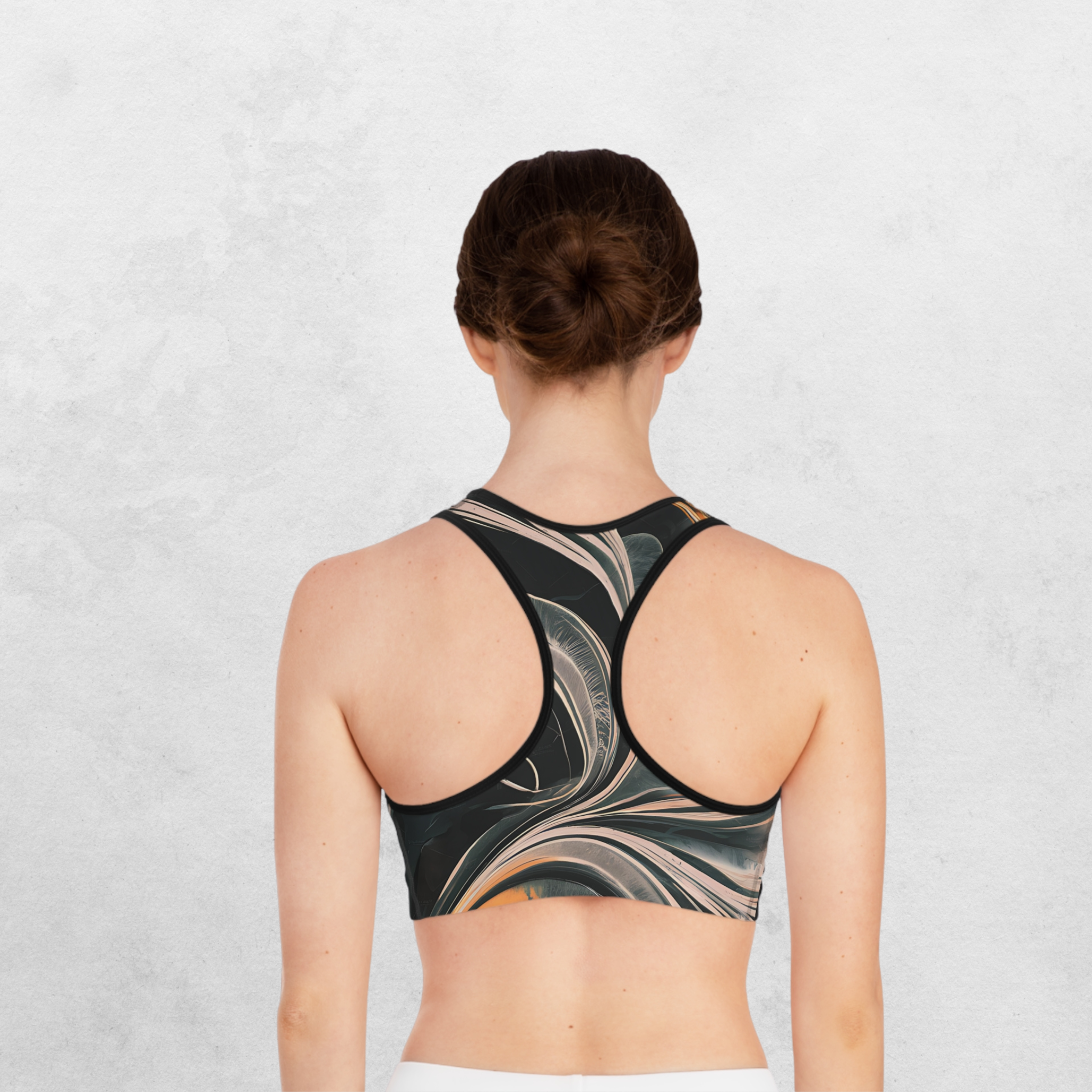 Midnight Flame - Seamed Sports Bra