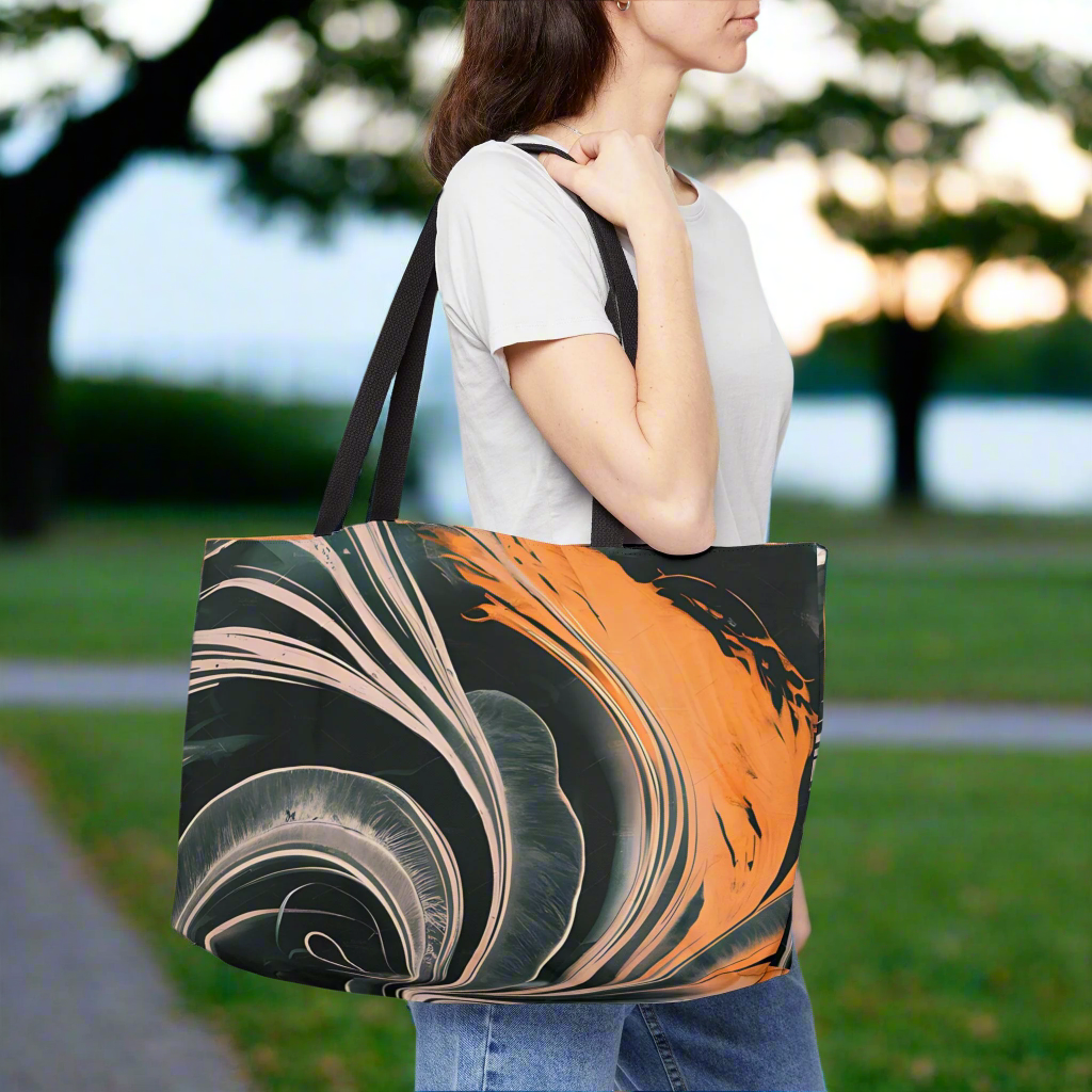 Midnight Flame Weekender Tote Bag