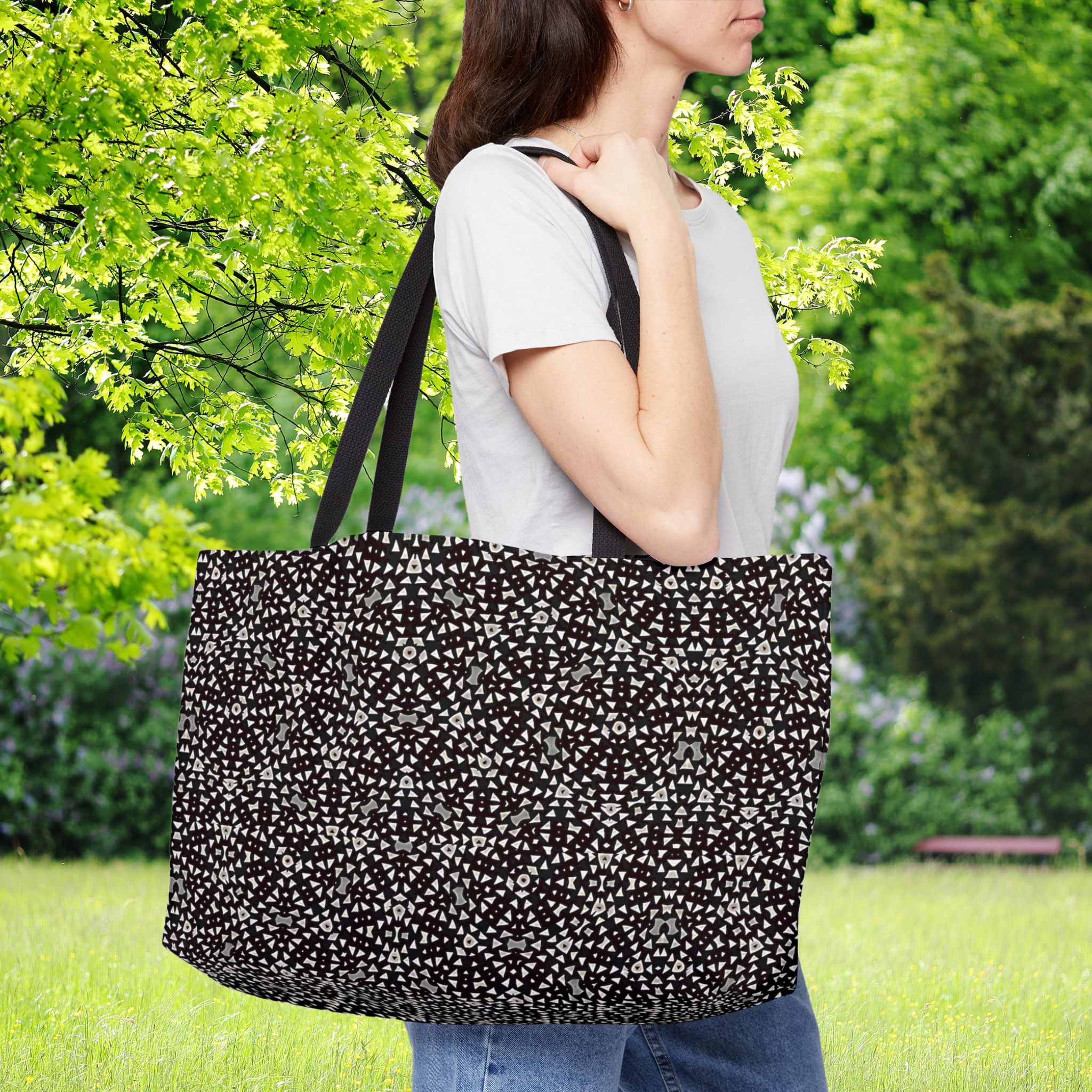 Chrome Star Weekender Tote Bag