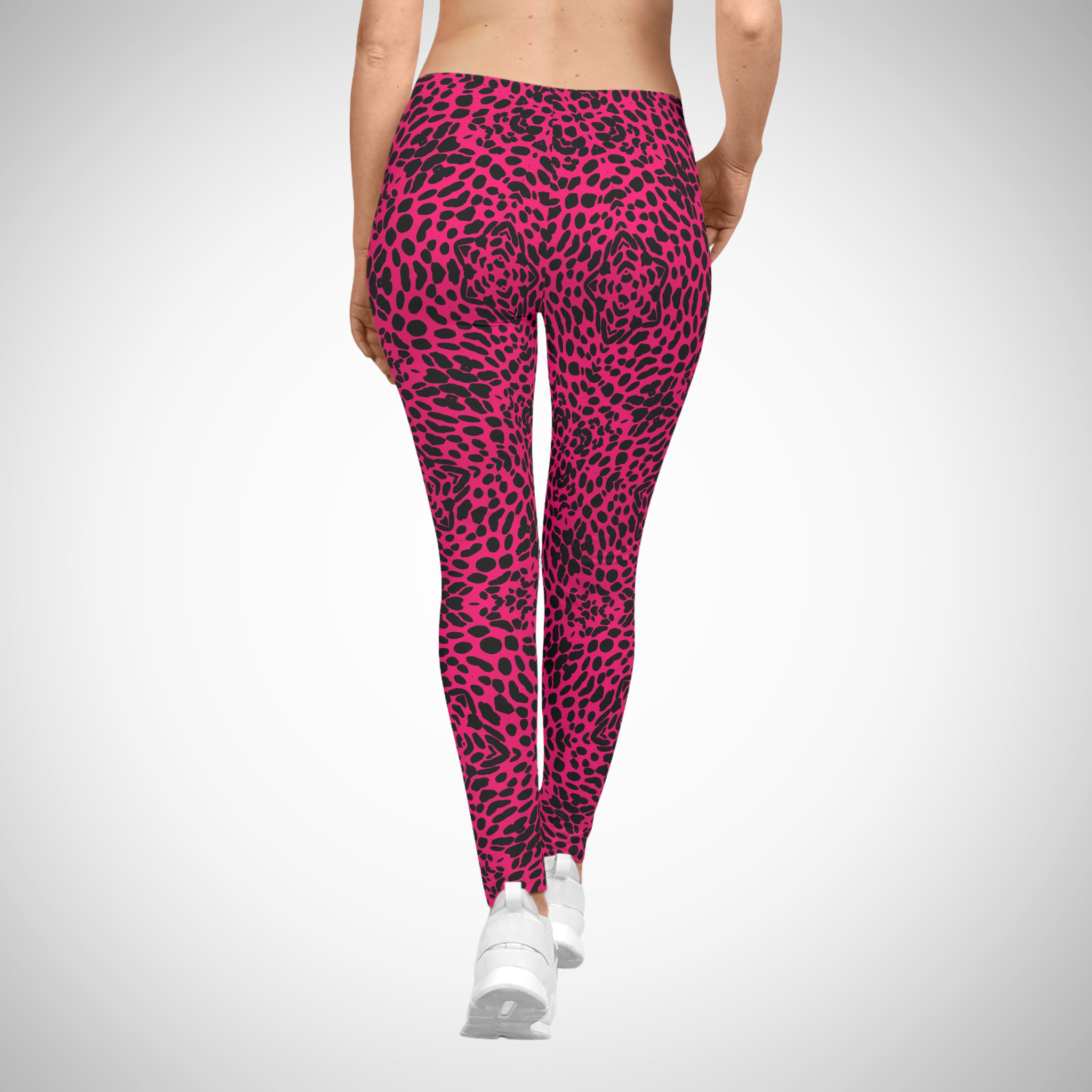 Panther In Pink - Women's Casual Leggings