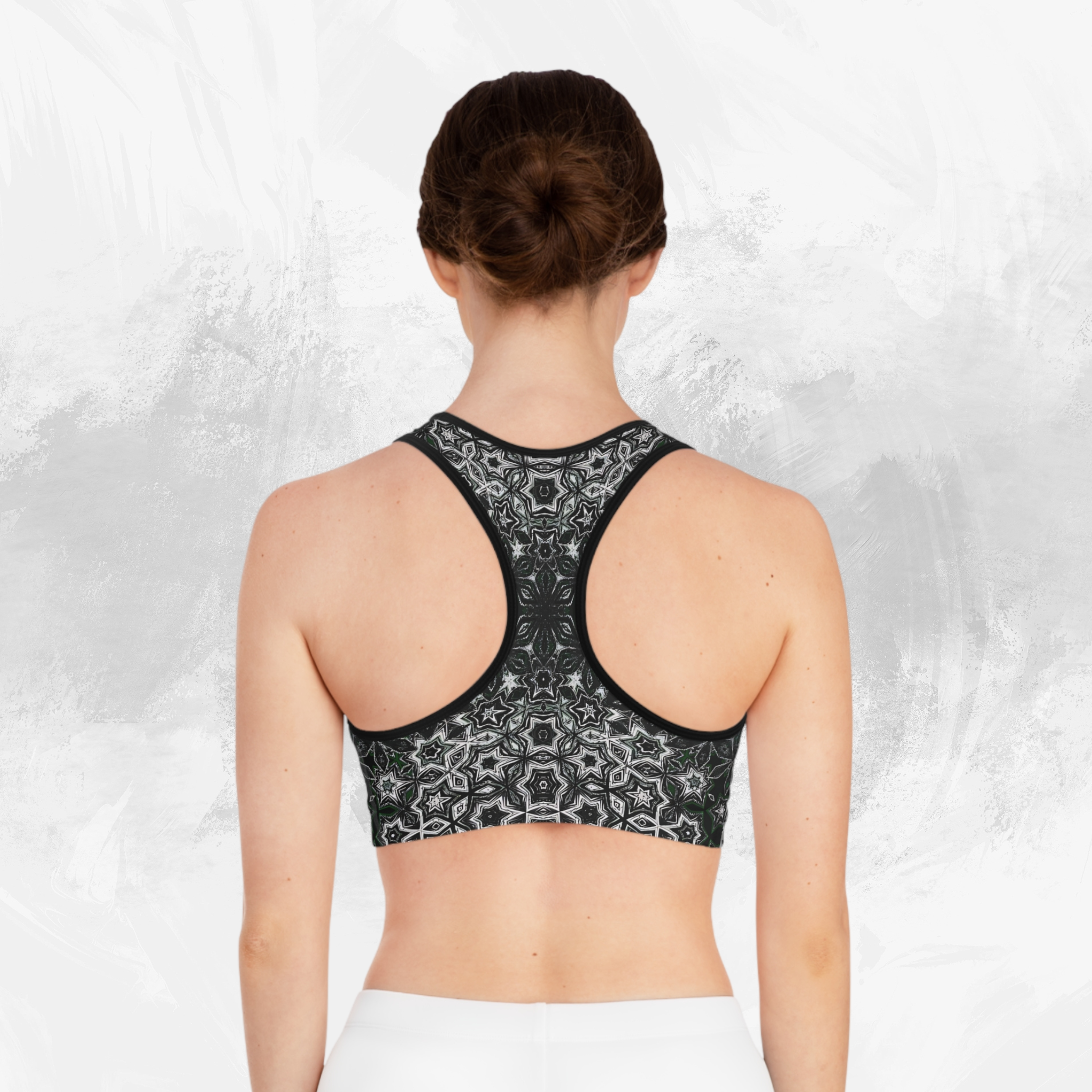 Graphite Glam Seamed Sports Bra