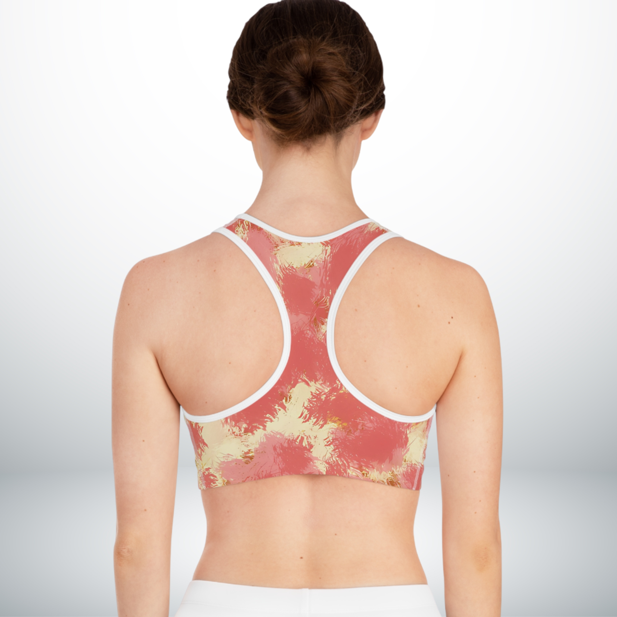 Pink Champagne - Seamed Sports Bra