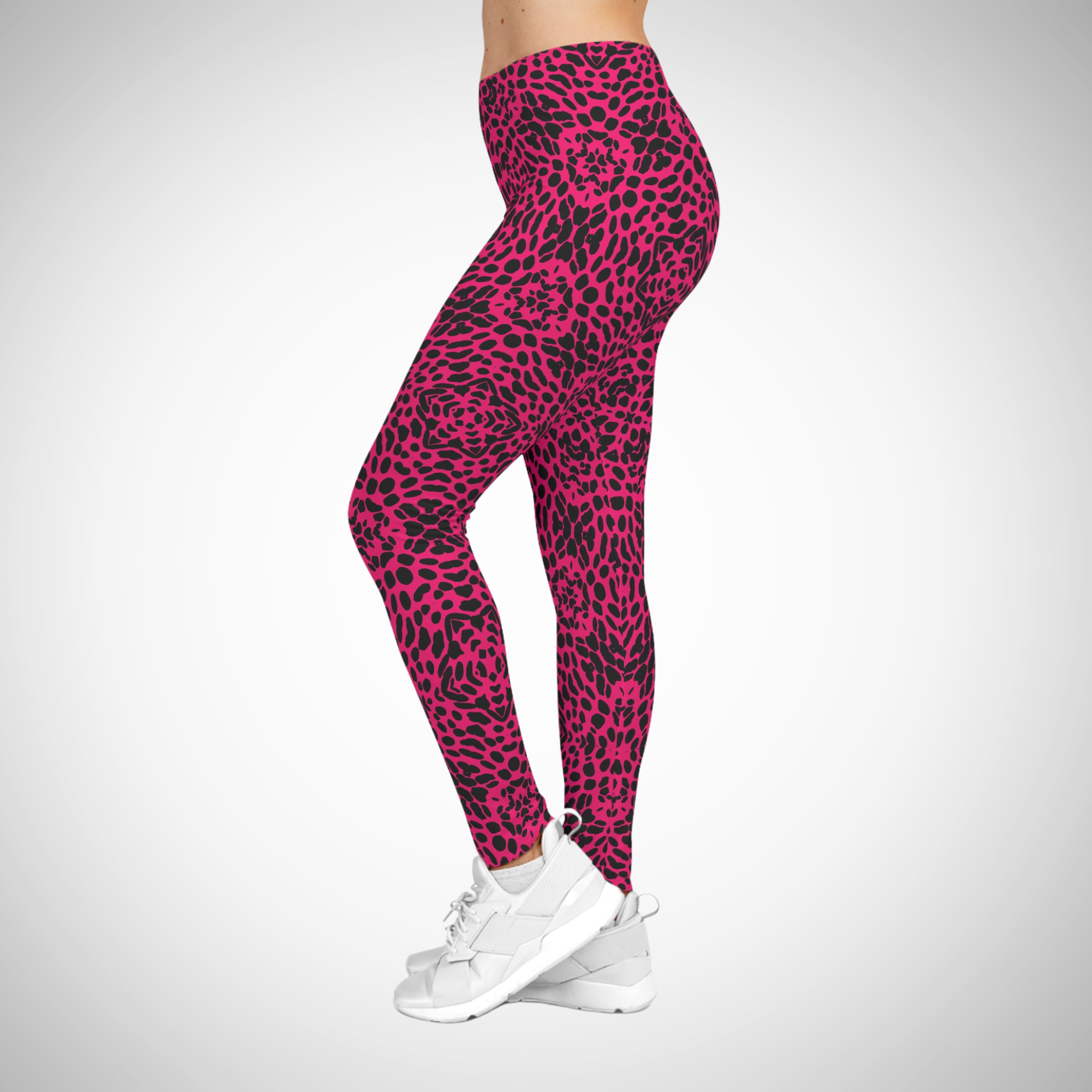 Panther In Pink - Women's Casual Leggings