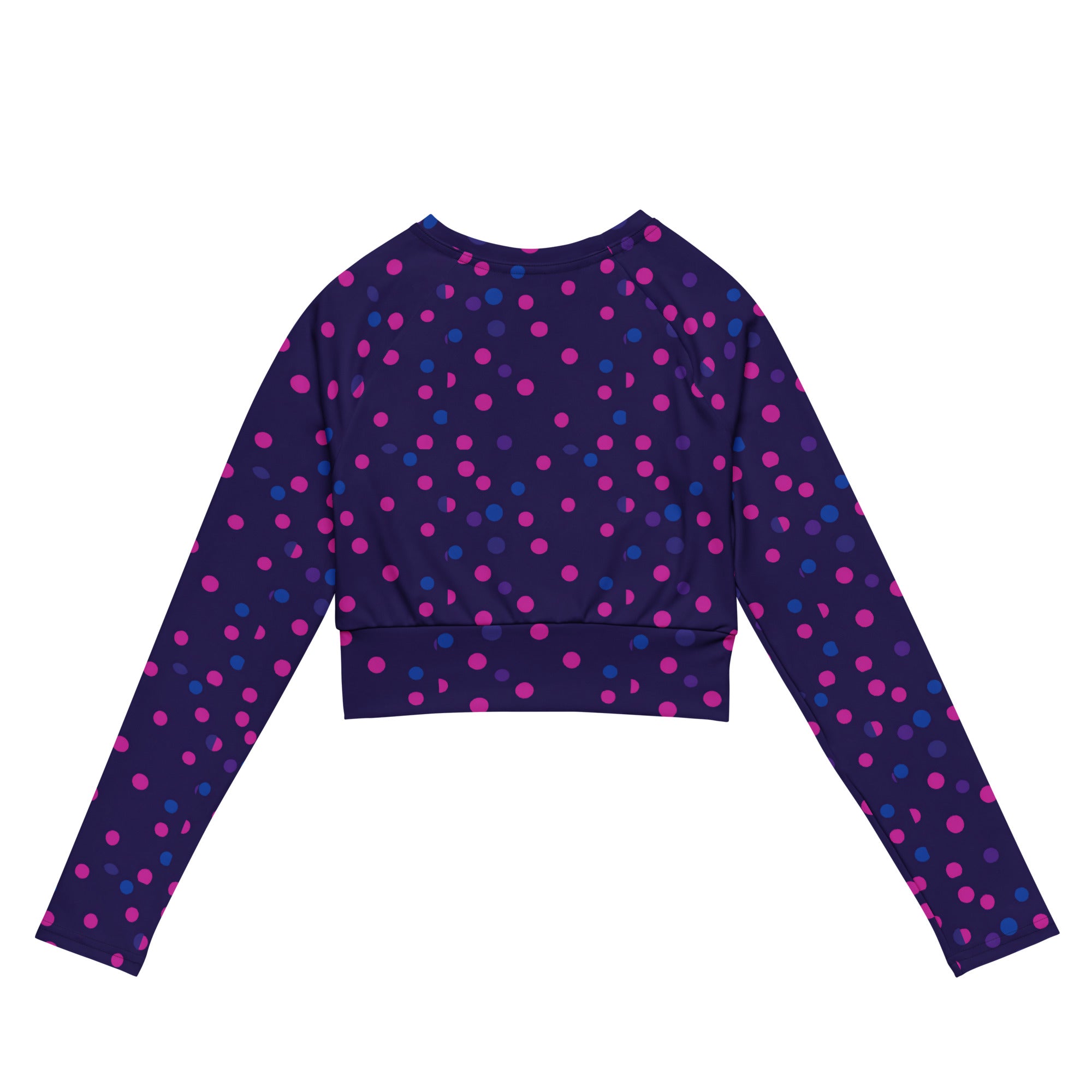 Polka Pop - Recycled Long-Sleeve Crop Top