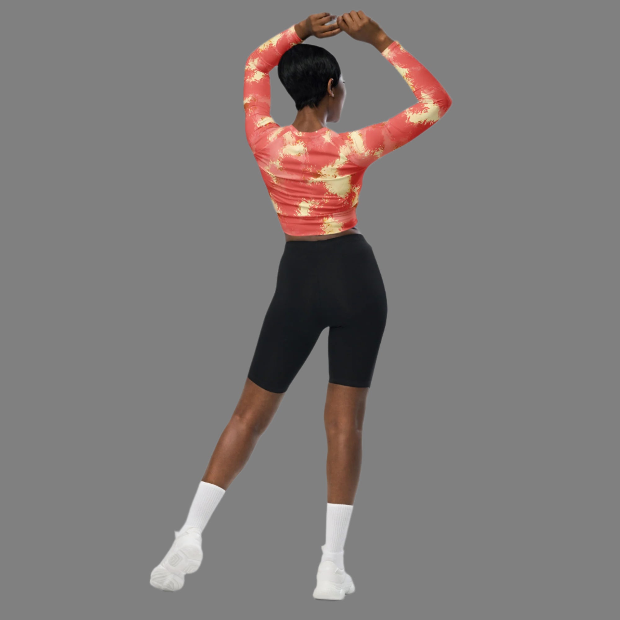 Pink Champagne - Recycled Long-Sleeve Crop Top