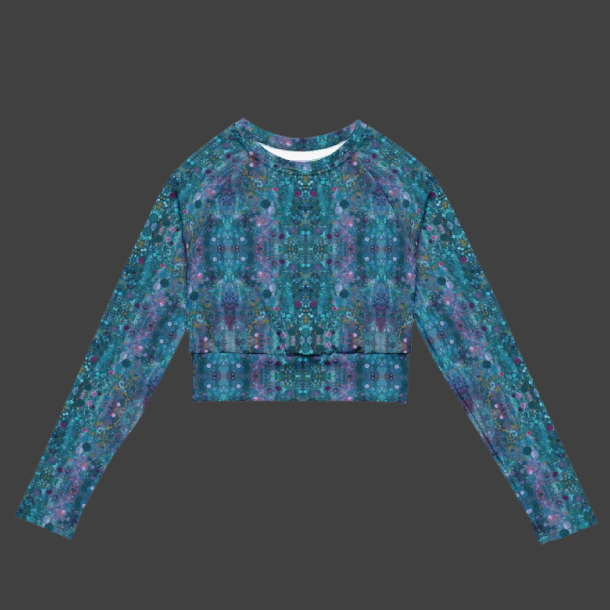 Ocean Dream - Recycled Long-Sleeve Crop Top