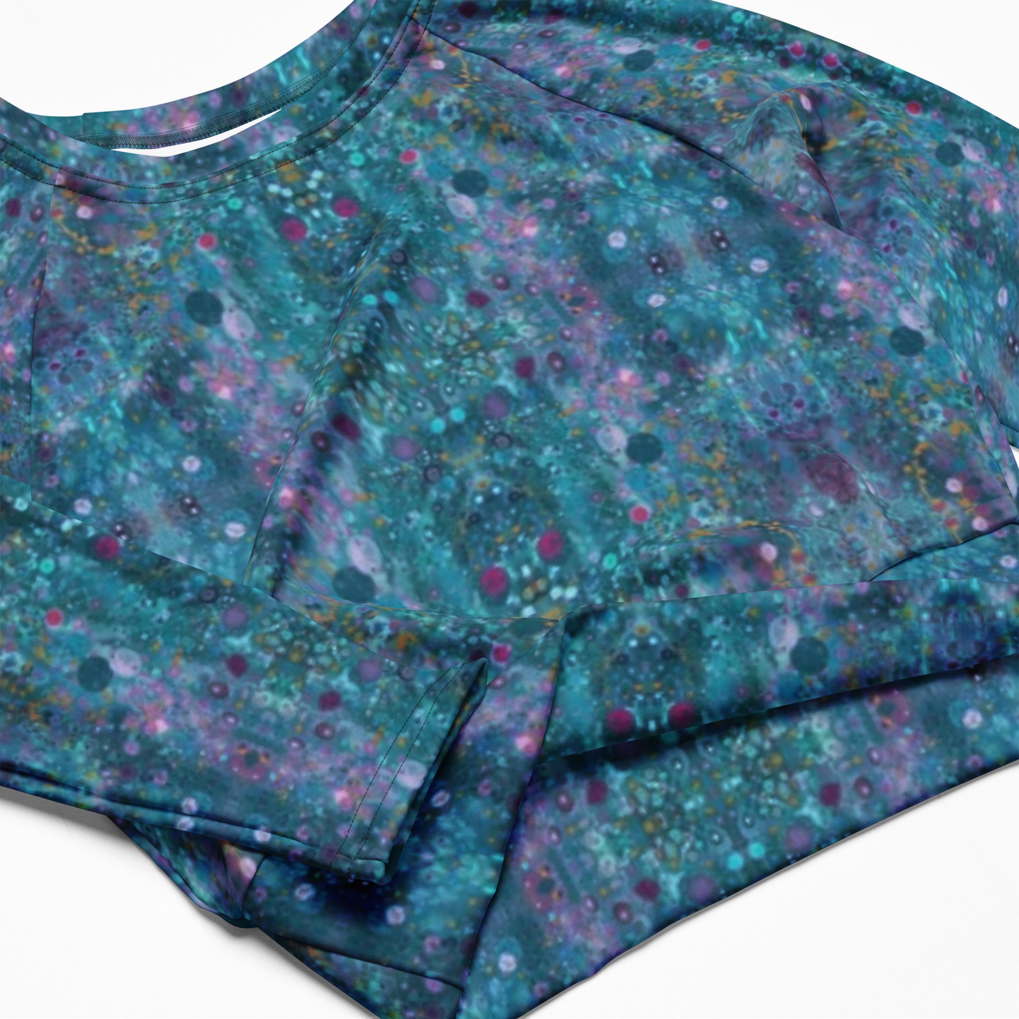 Ocean Dream - Recycled Long-Sleeve Crop Top