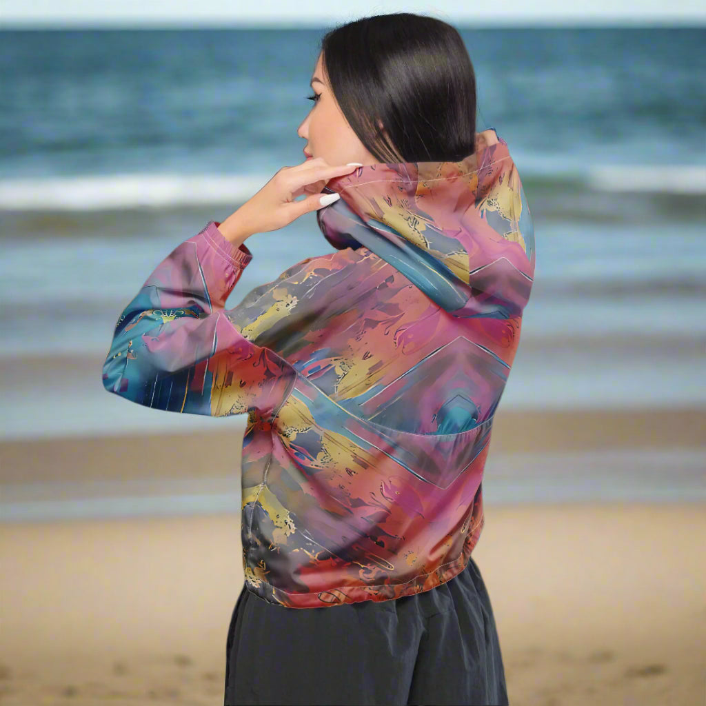 Cotton Candy - Cropped Windbreaker