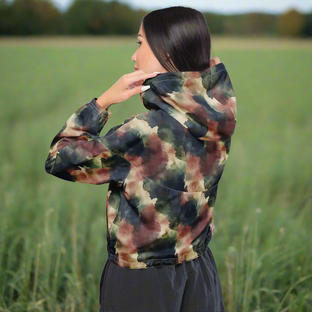 Deep Reflection -  Cropped Windbreaker