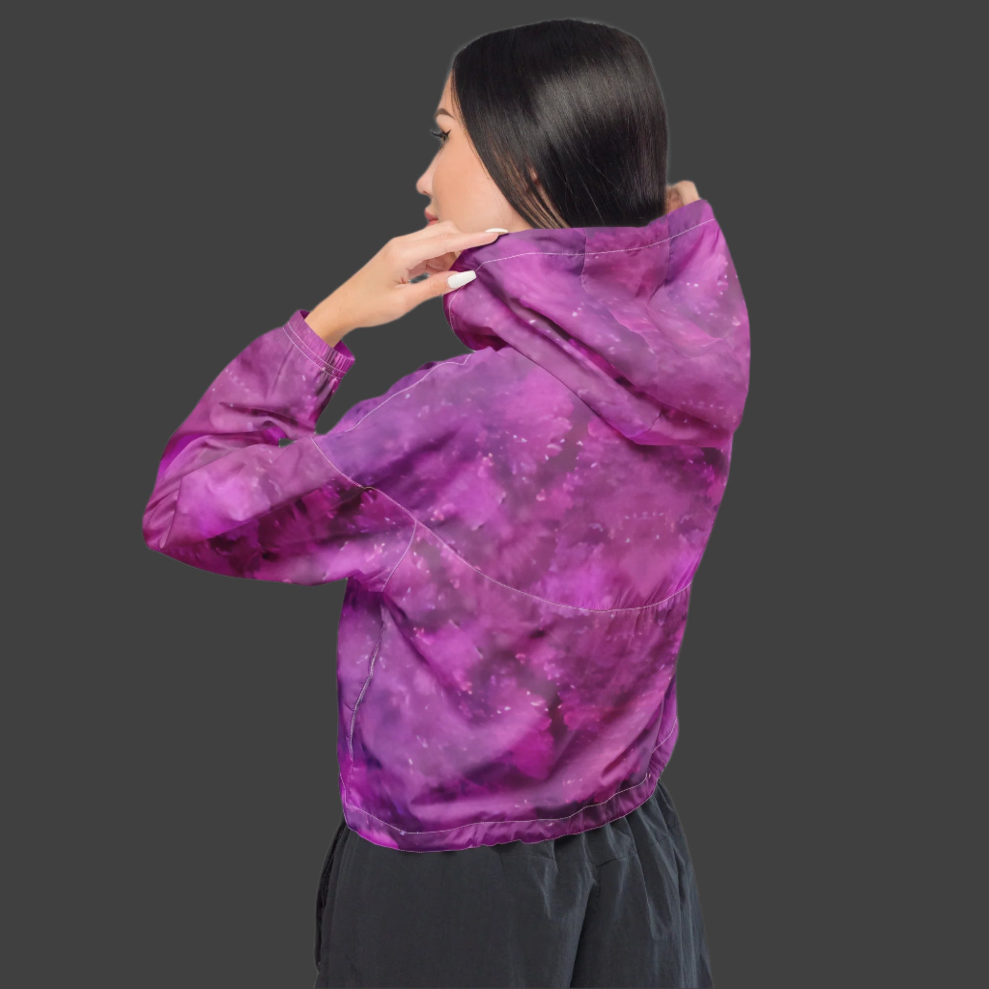 Bold Berry - Cropped windbreaker