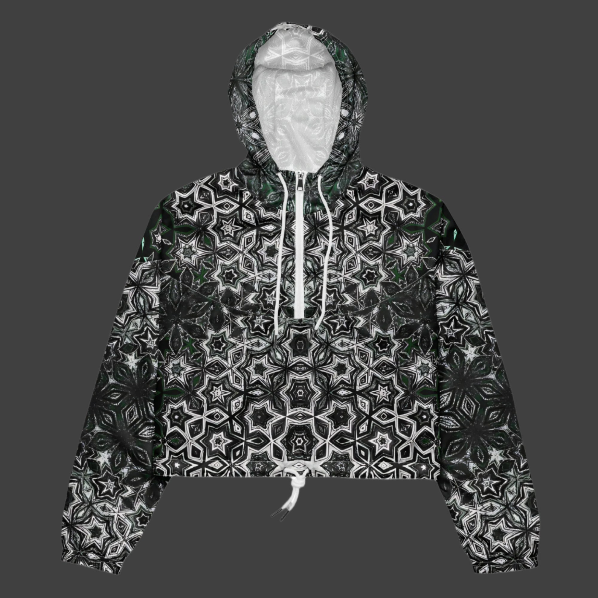 Graphite Glam - Cropped Windbreaker