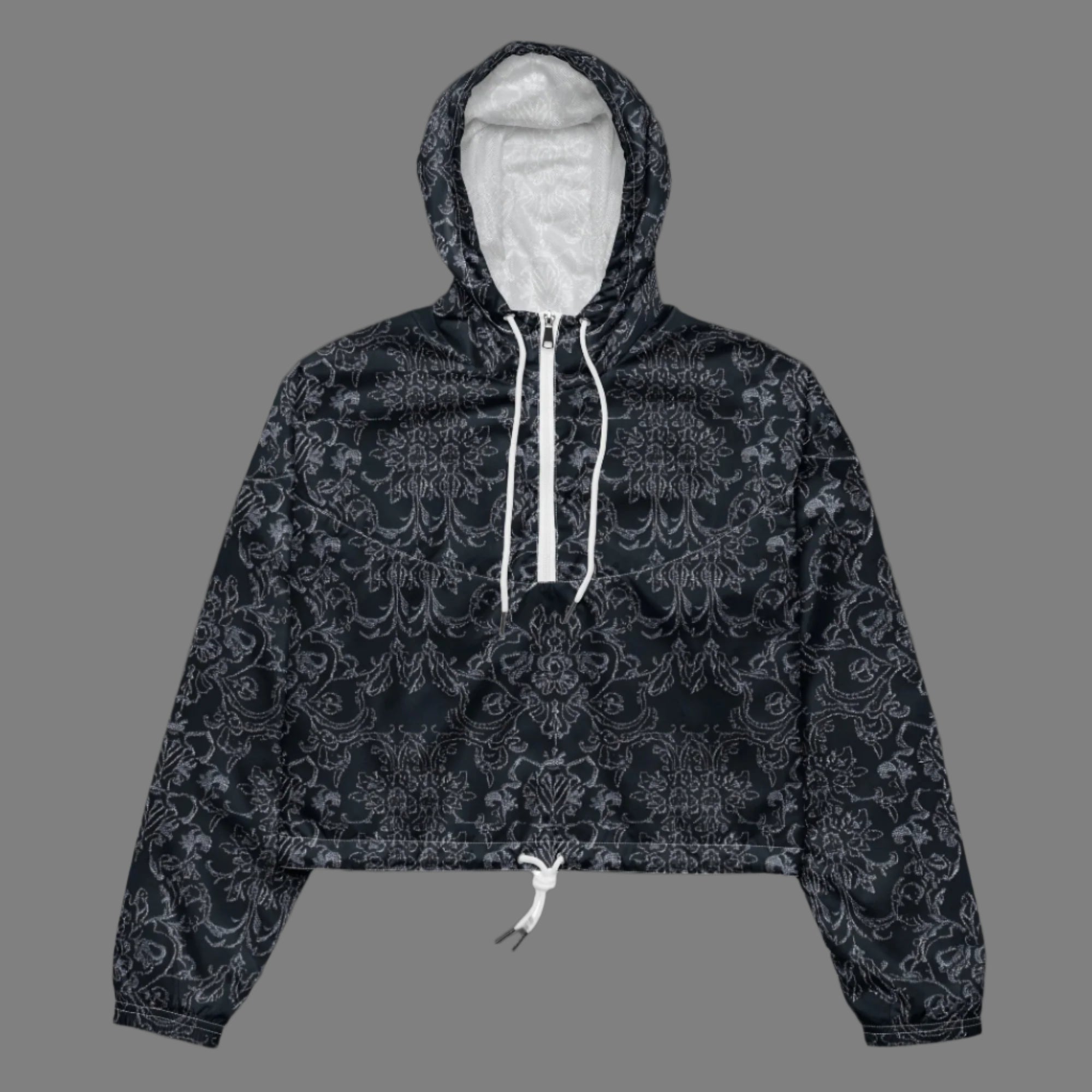 Midnight Lace - Cropped Windbreaker