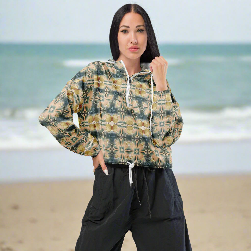 Sonoran Sands - Cropped Windbreaker