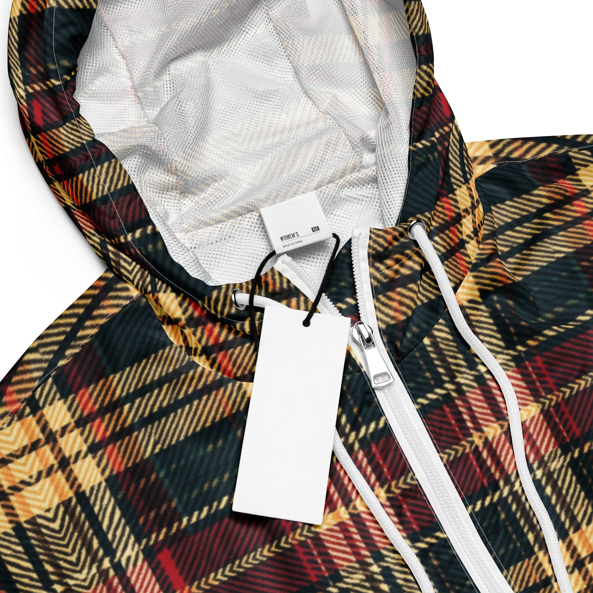 Plaid Allure - Cropped windbreaker