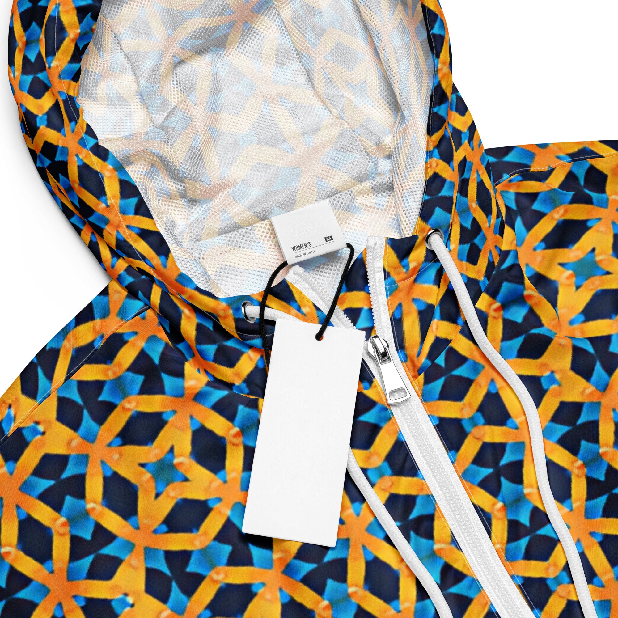Royal Grid - Cropped Windbreaker