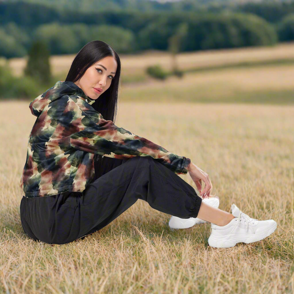 Deep Reflection -  Cropped Windbreaker