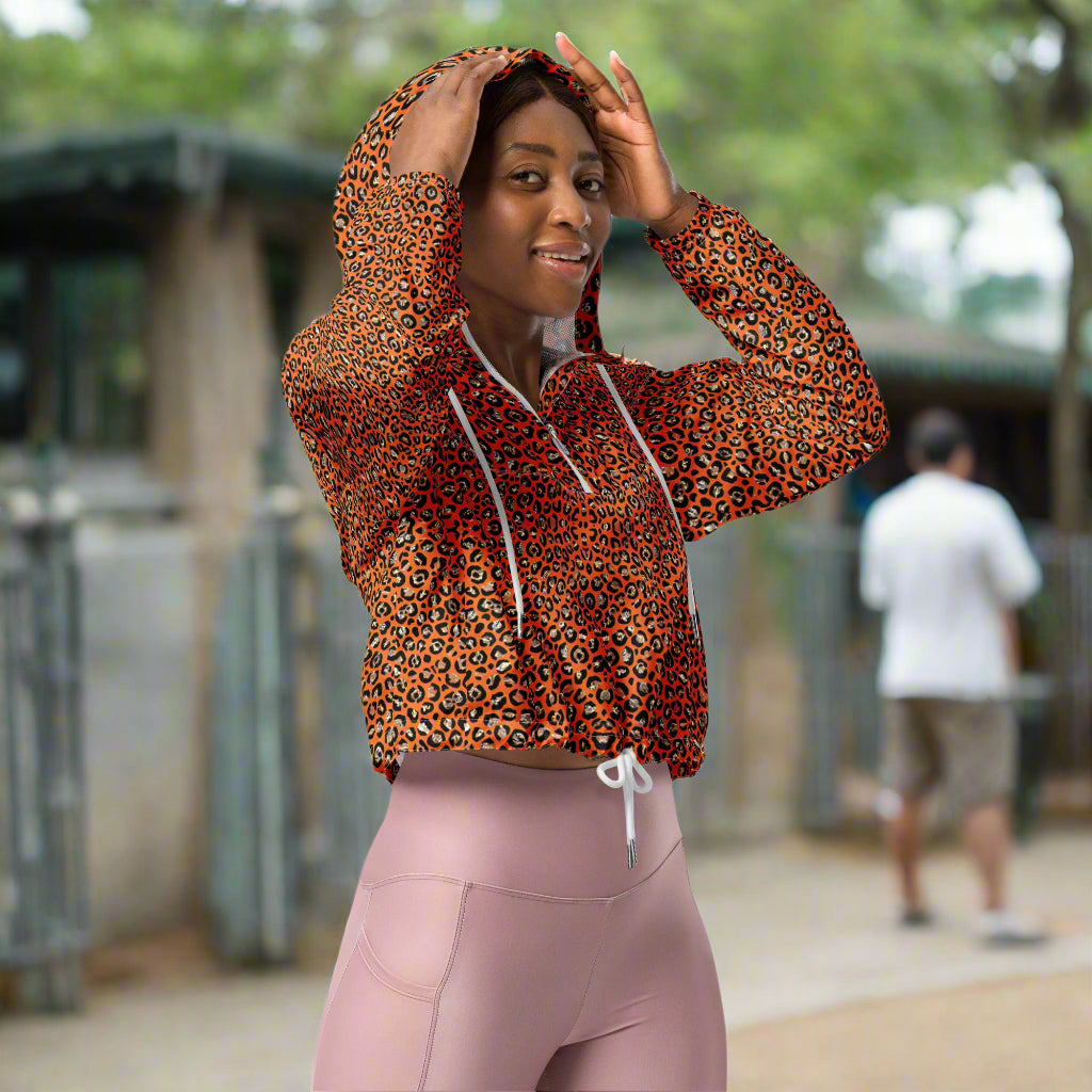 Sunset Safari - Cropped Windbreaker