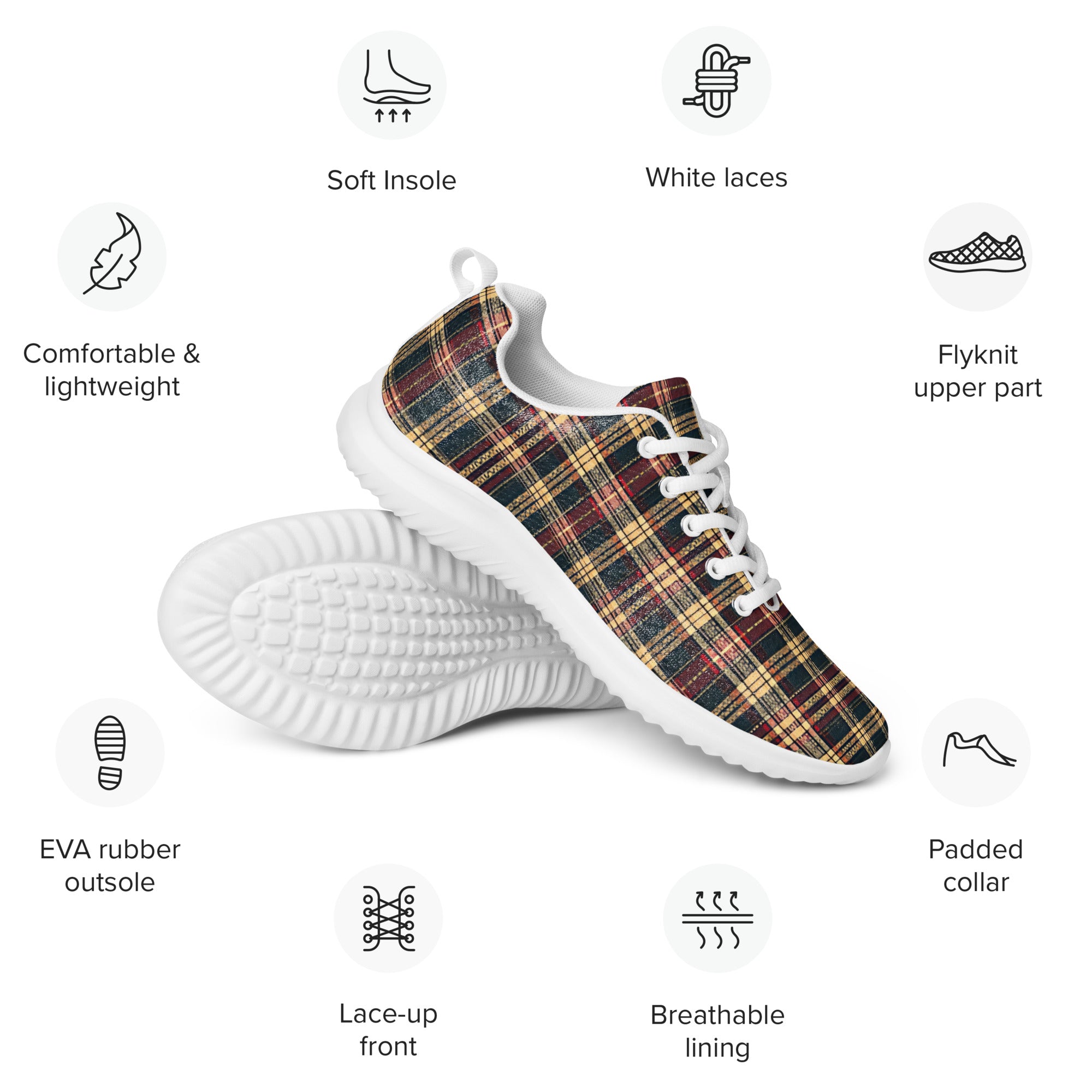 Plaid Allure - Sneakers